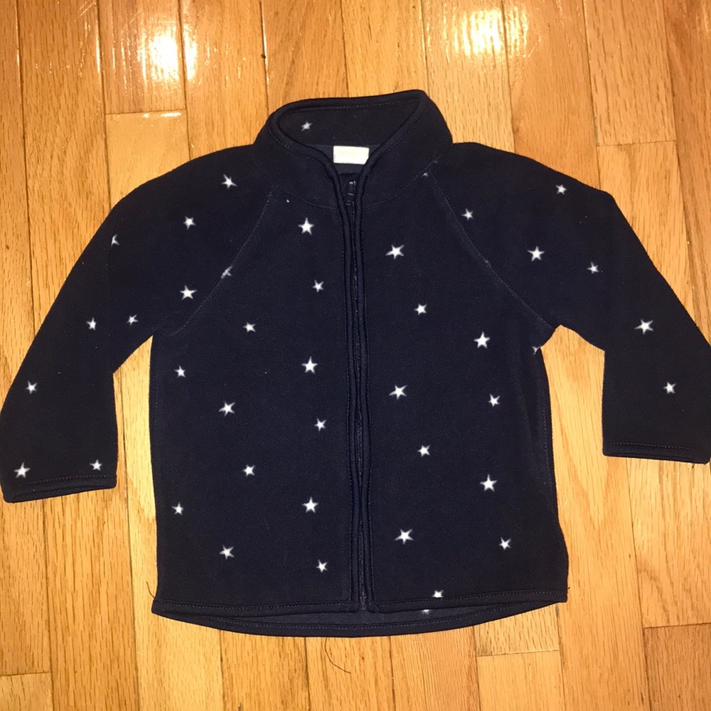 H&M Jacket Fleece Stars Navy 6-9 months Unisex